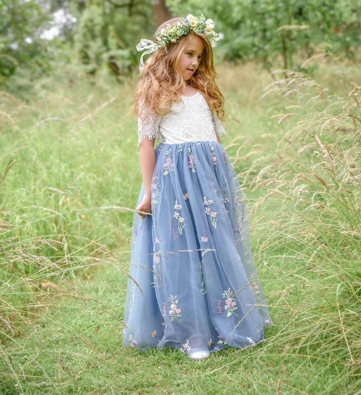 pretty girl in field