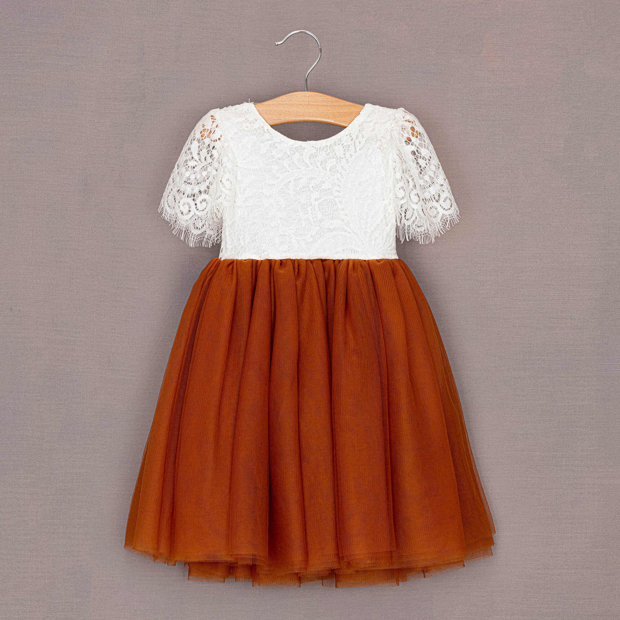 Burnt Orange Tea Dress