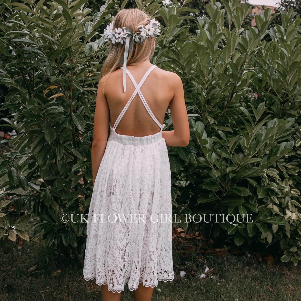 Girl wearing Hope Lace Dress